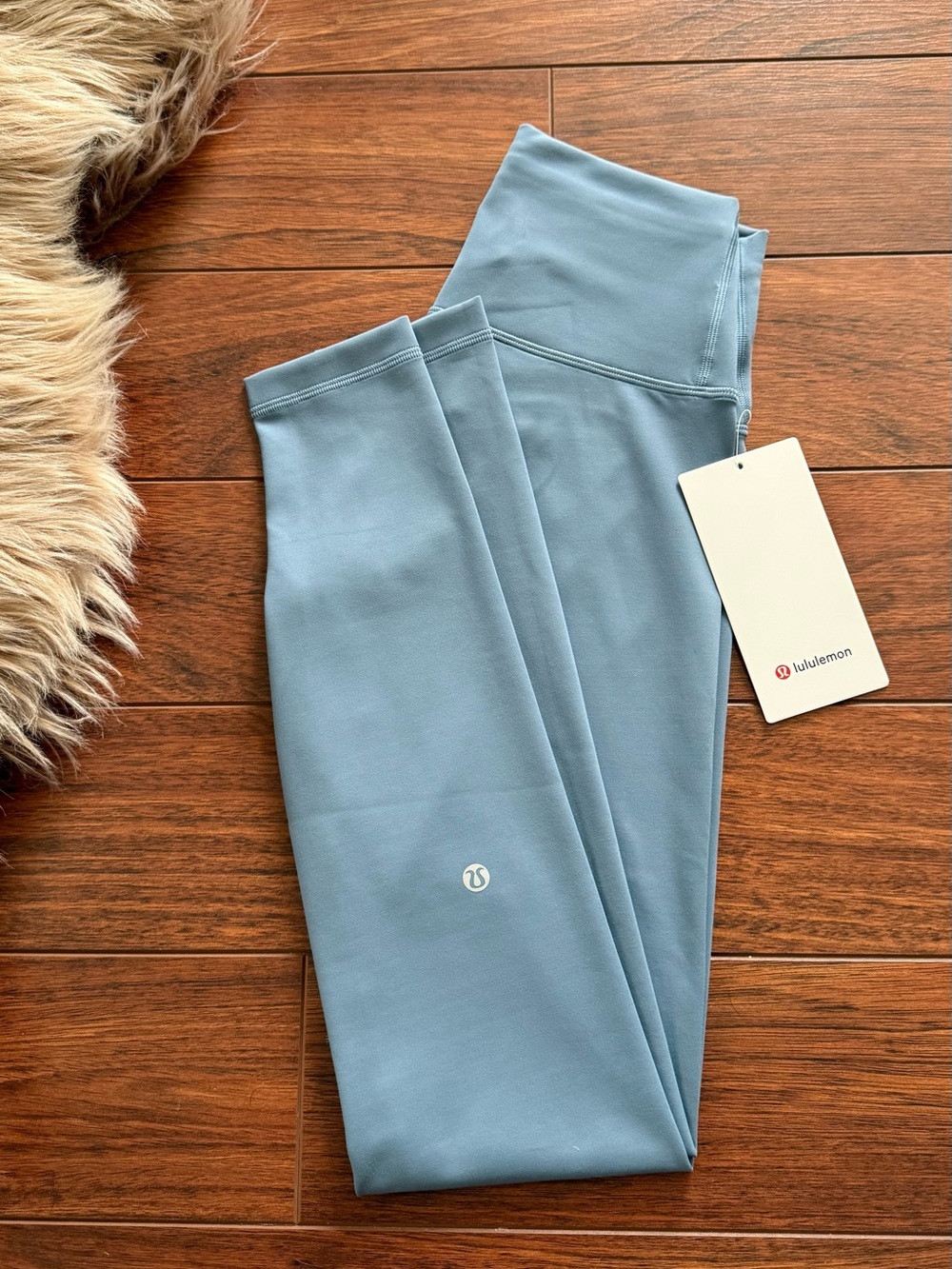 Lululemon size 6 Wunder train HR 28” steel blue